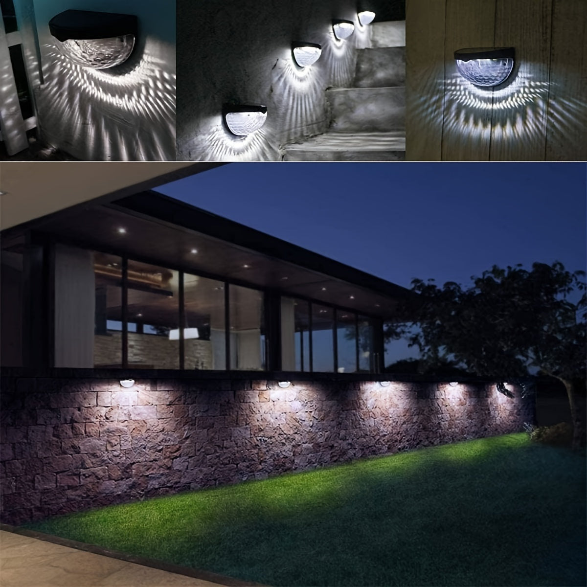 Solar outdoor LED light fixtures