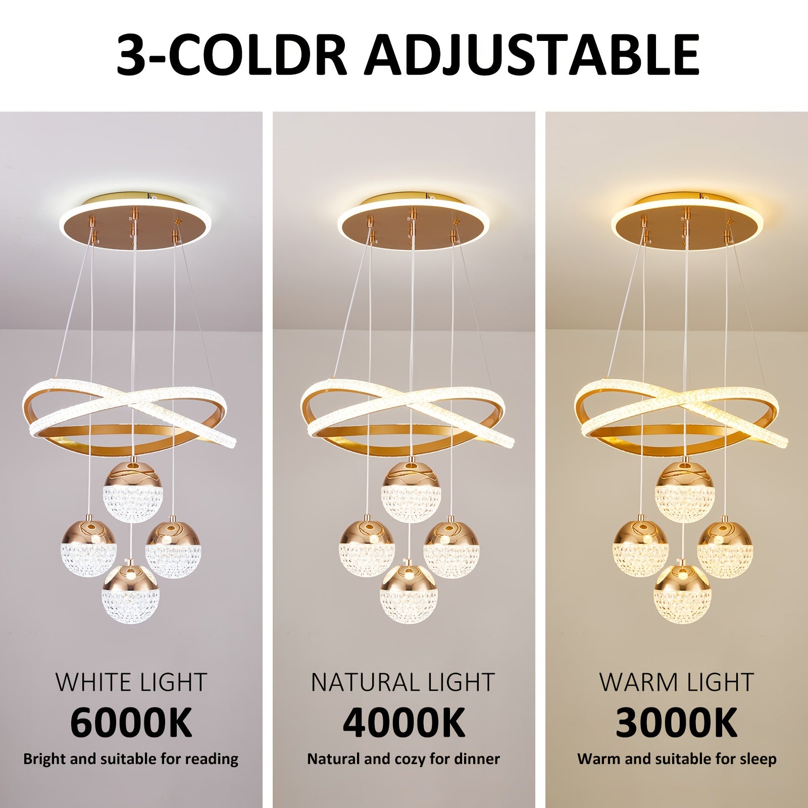 Crystal Ball Pendant Light Chandelier