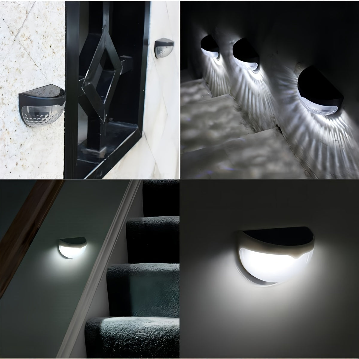 Solar outdoor LED light fixtures
