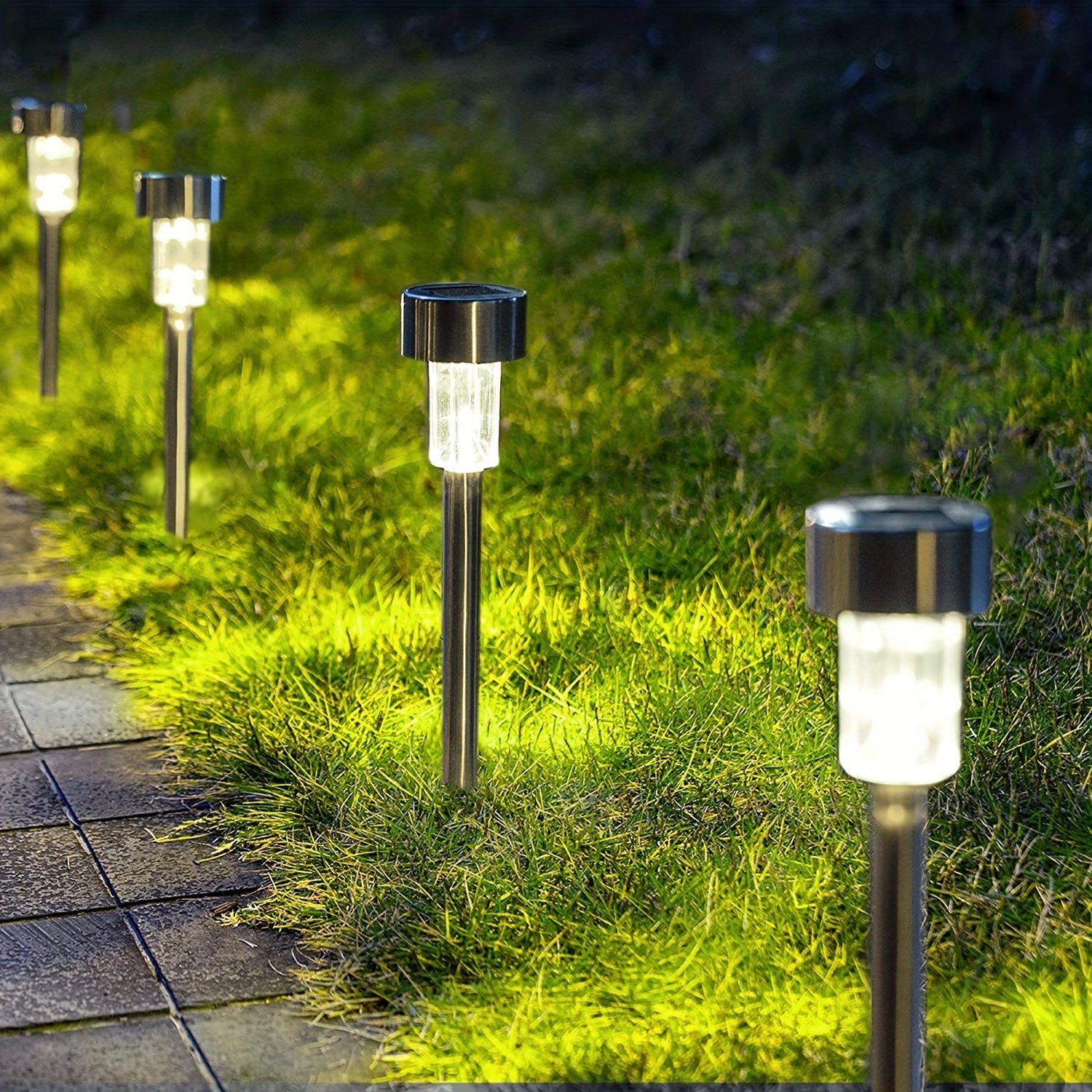 Stainless Steel solar outdoor pathway lights