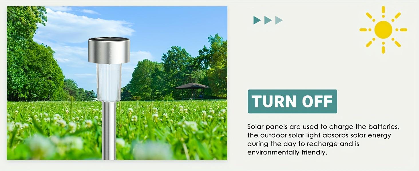 Stainless Steel solar outdoor pathway lights