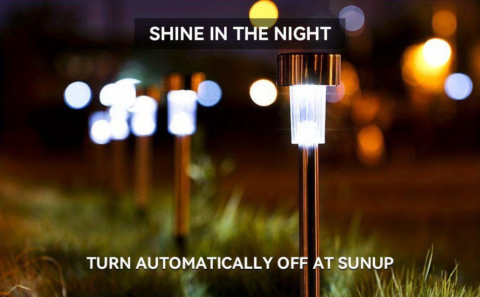 Stainless Steel solar outdoor pathway lights