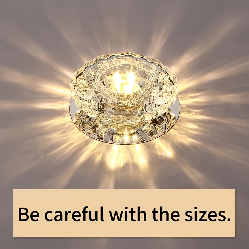 LED Crystal Recessed Down light Fixture