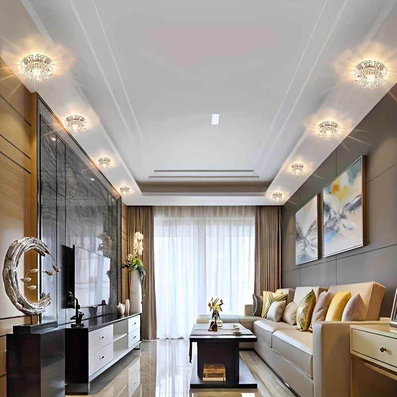 LED Crystal Recessed Down light Fixture