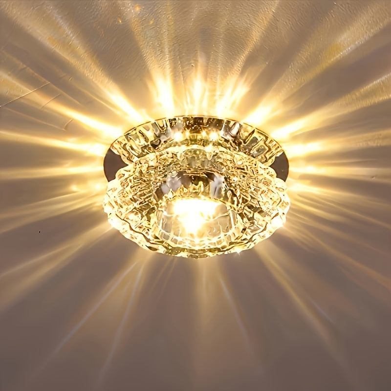 LED Crystal Recessed Down light Fixture