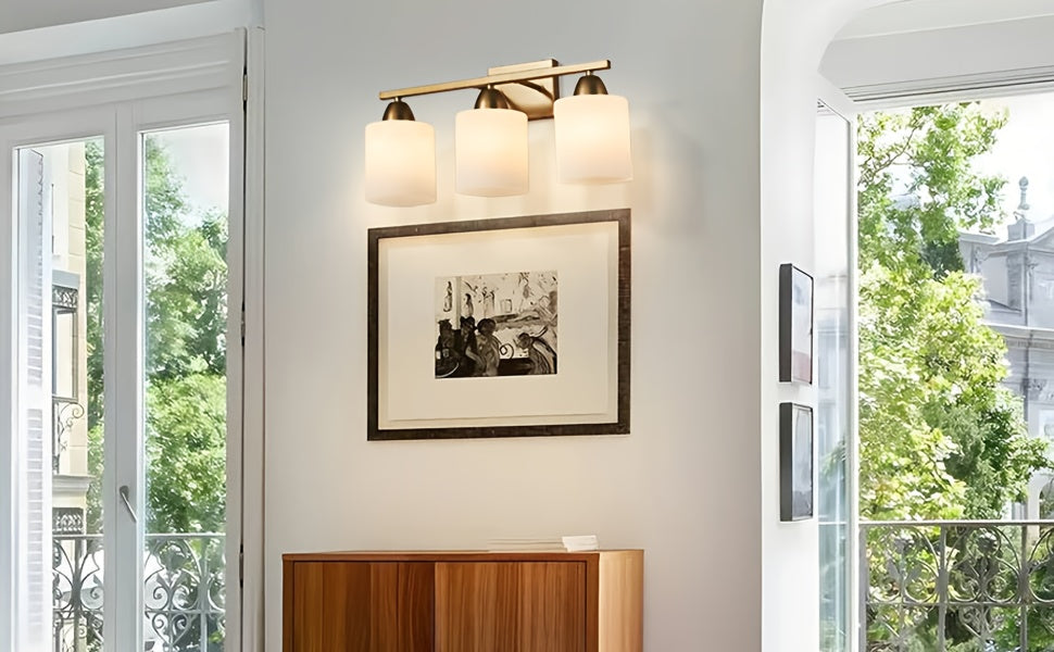 3-Light Bathroom Wall Sconce