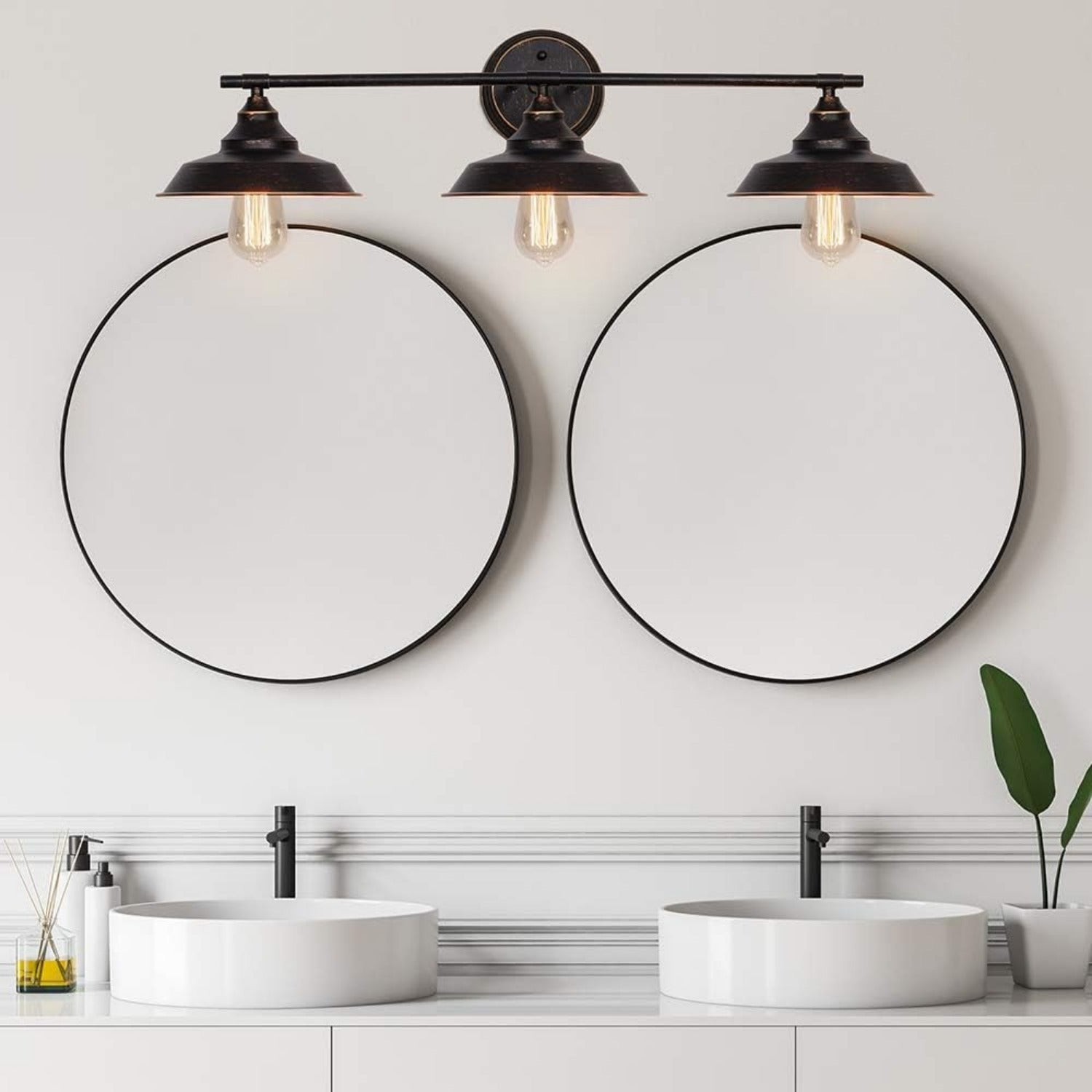 Bronze Bathroom Vanity Light Fixture
