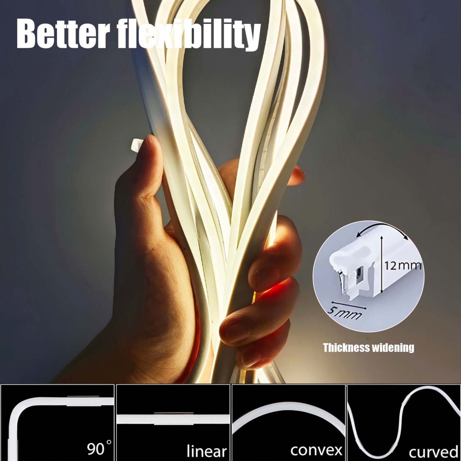 Flexible Rope LED light strip fixture