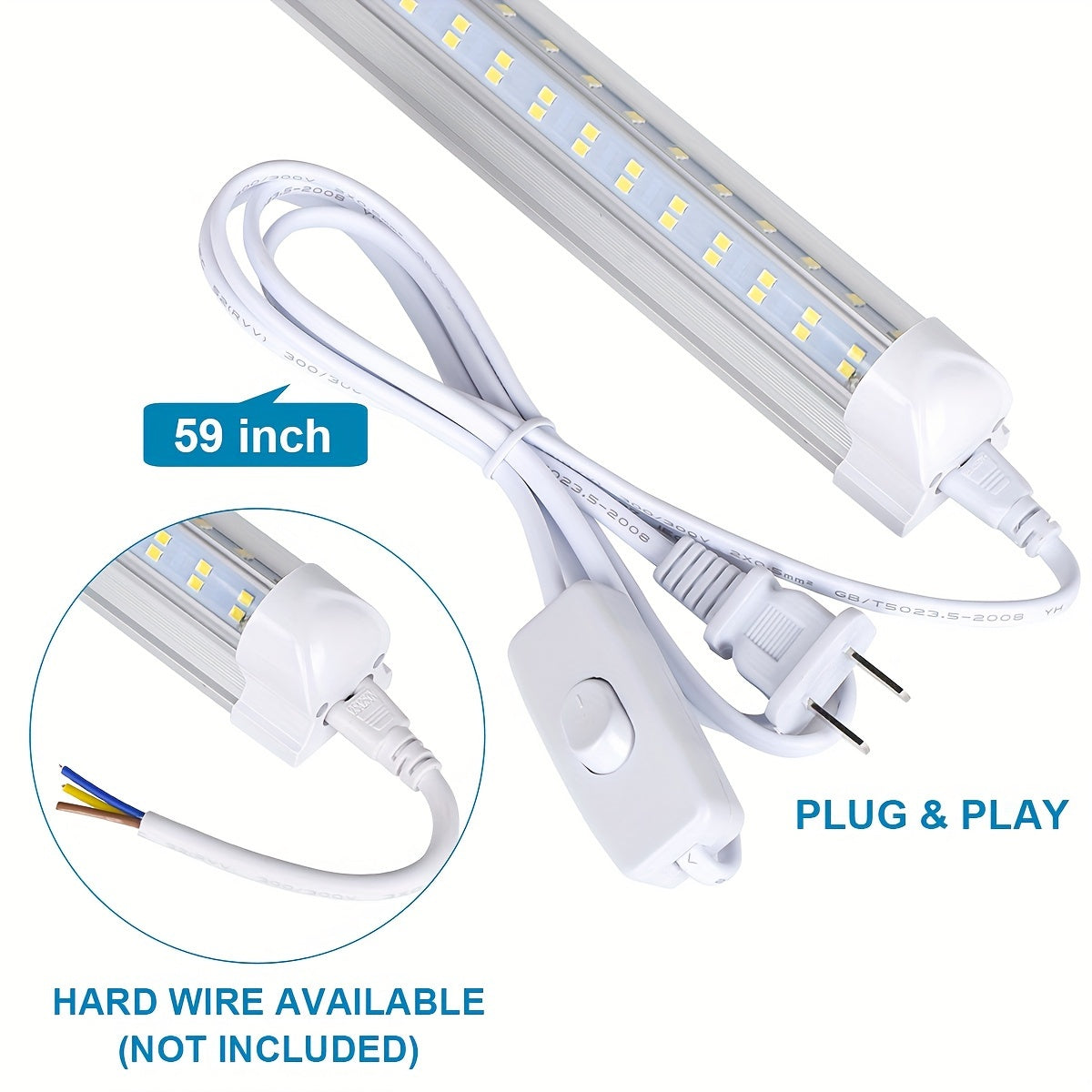 Linkable Fluorescent Tube Light Fixtures