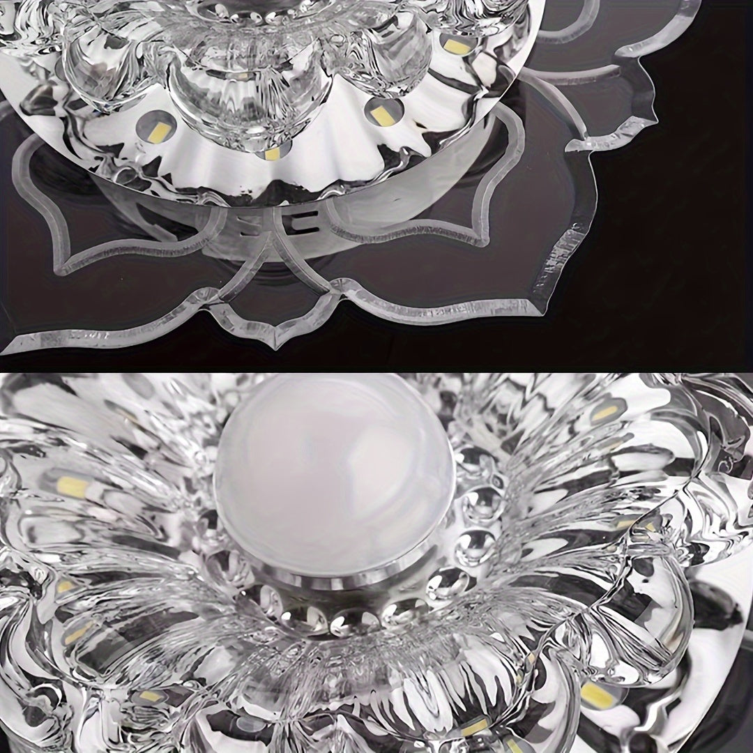 Crystal Recessed Ceiling Lotus Light fixtures