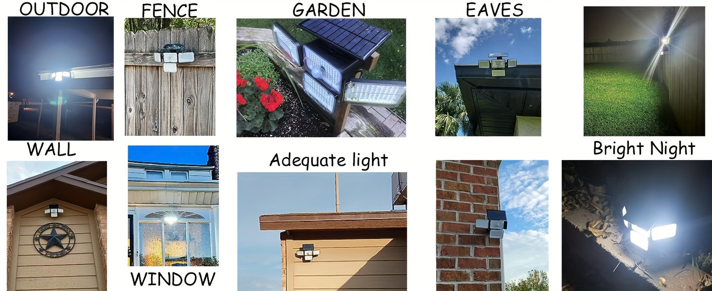 Solar Motion Sensor security light fixtures
