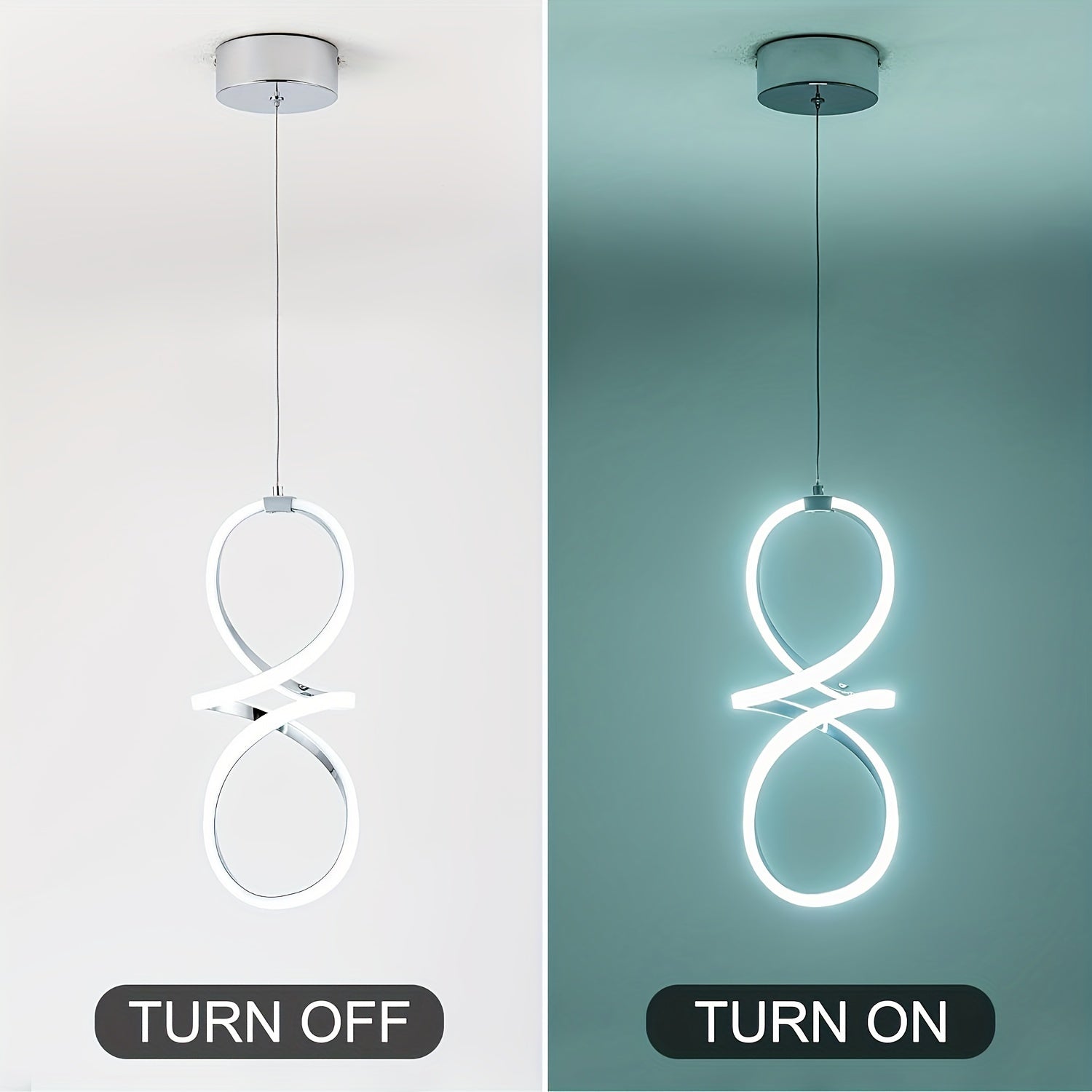 Infinity Loop Pendant Light Fixtures