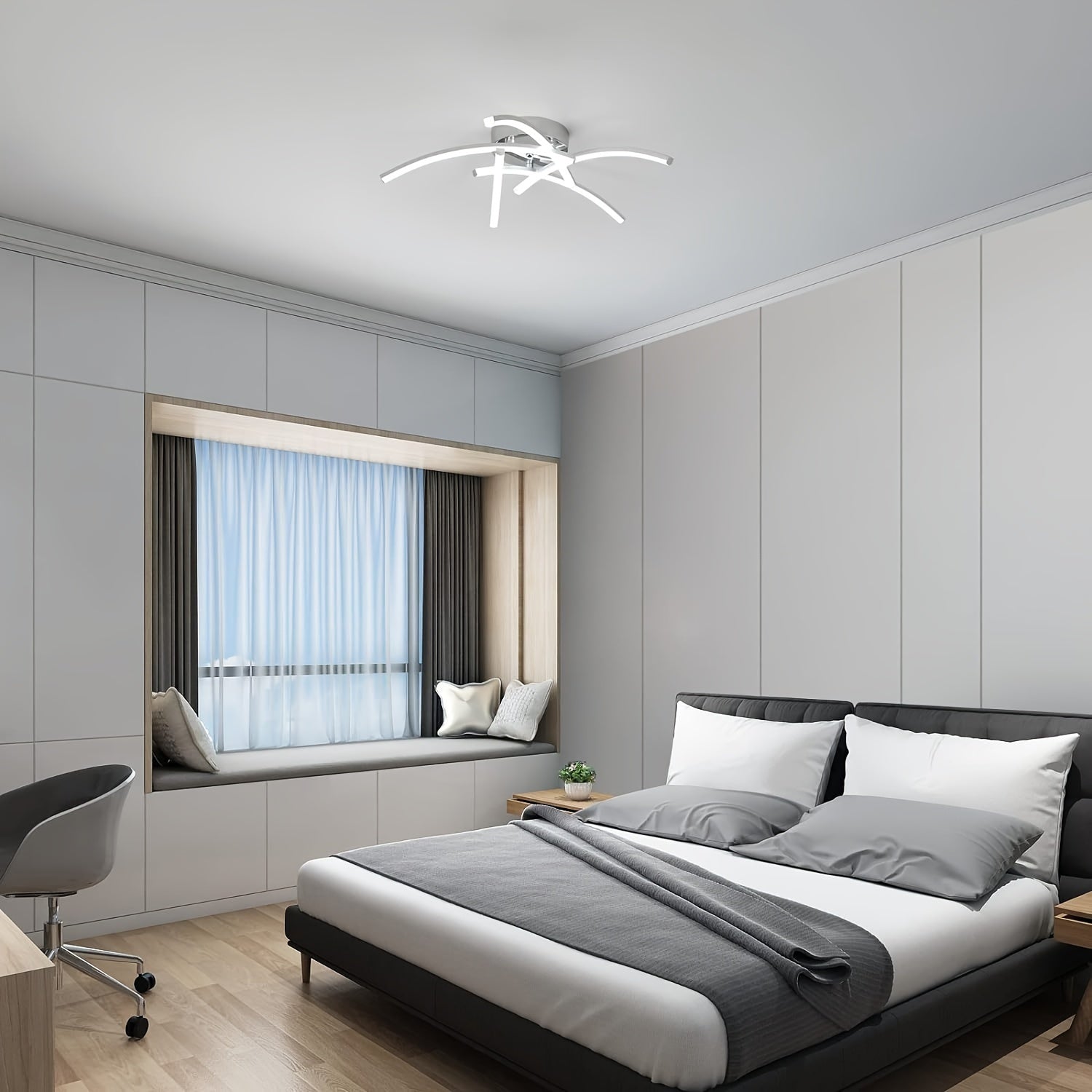 Contemporary Arc chandeliers