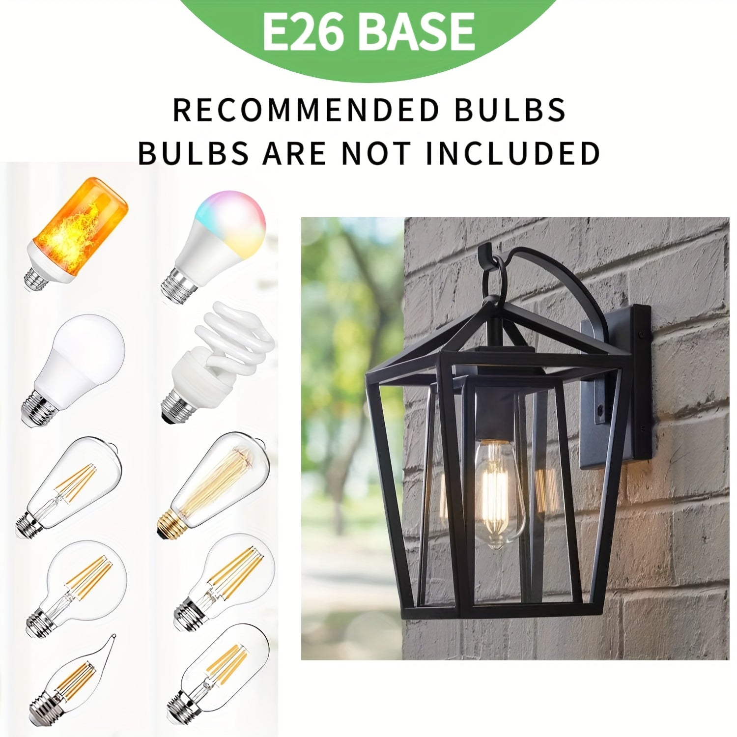 Black Lantern Vintage Wall Light Fixtures