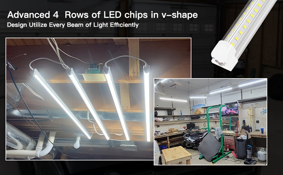 Linkable Fluorescent Tube Light Fixtures