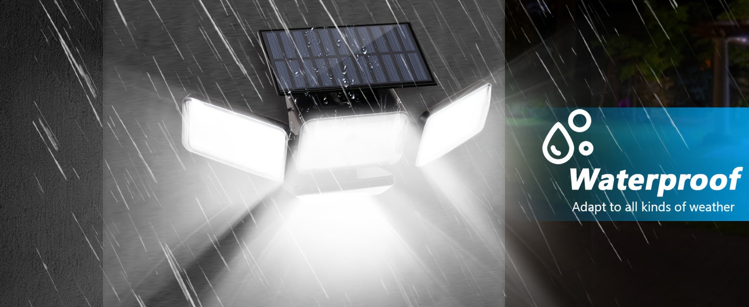 Solar Motion Sensor security light fixtures