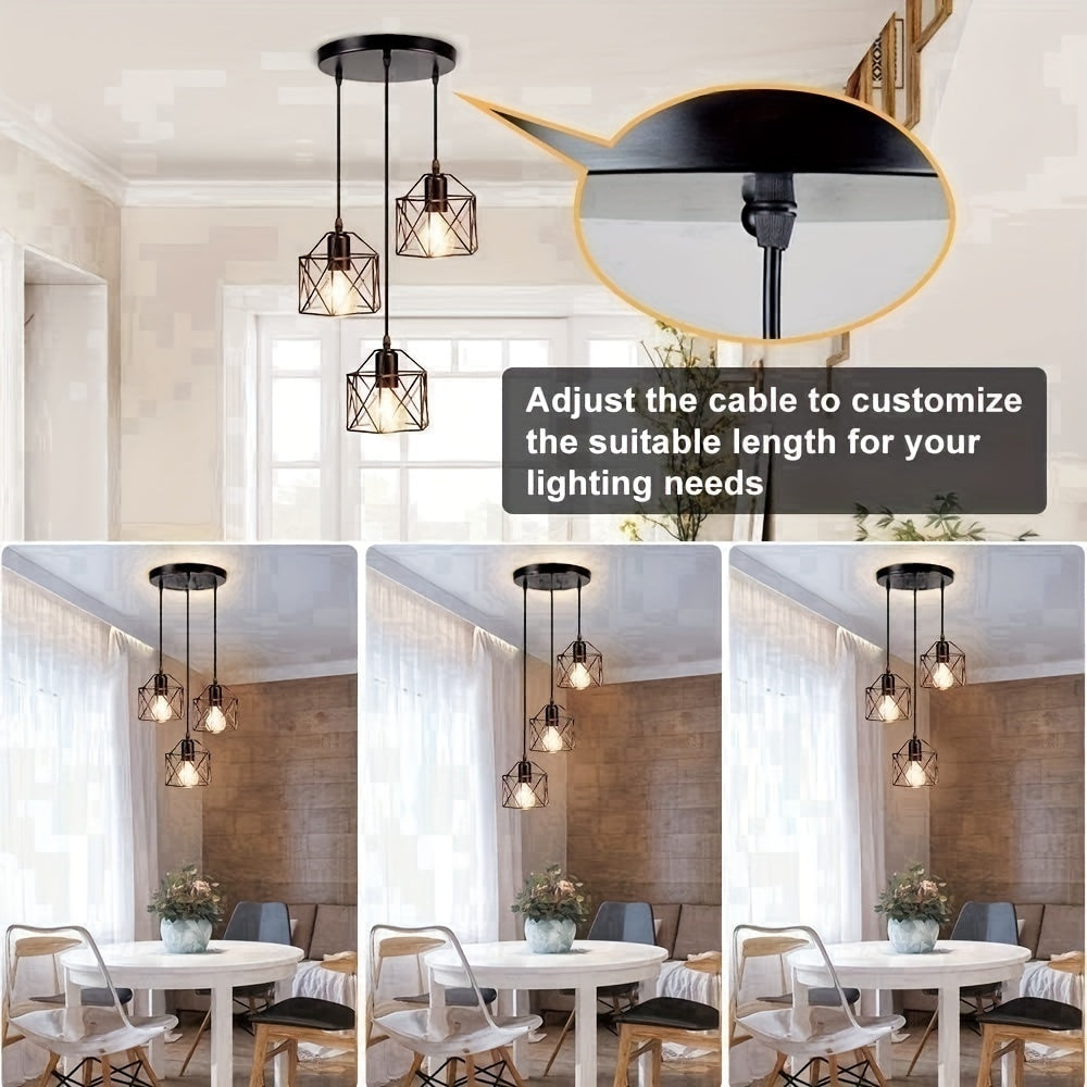 Cage Geometric Hanging Light Fixtures