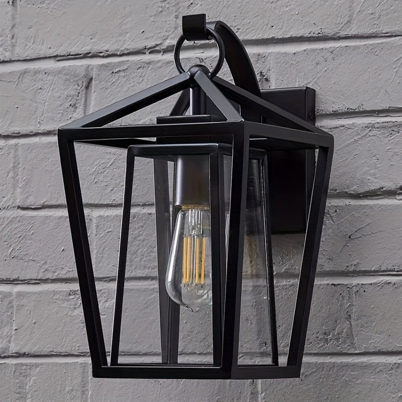 Black Lantern Vintage Wall Light Fixtures