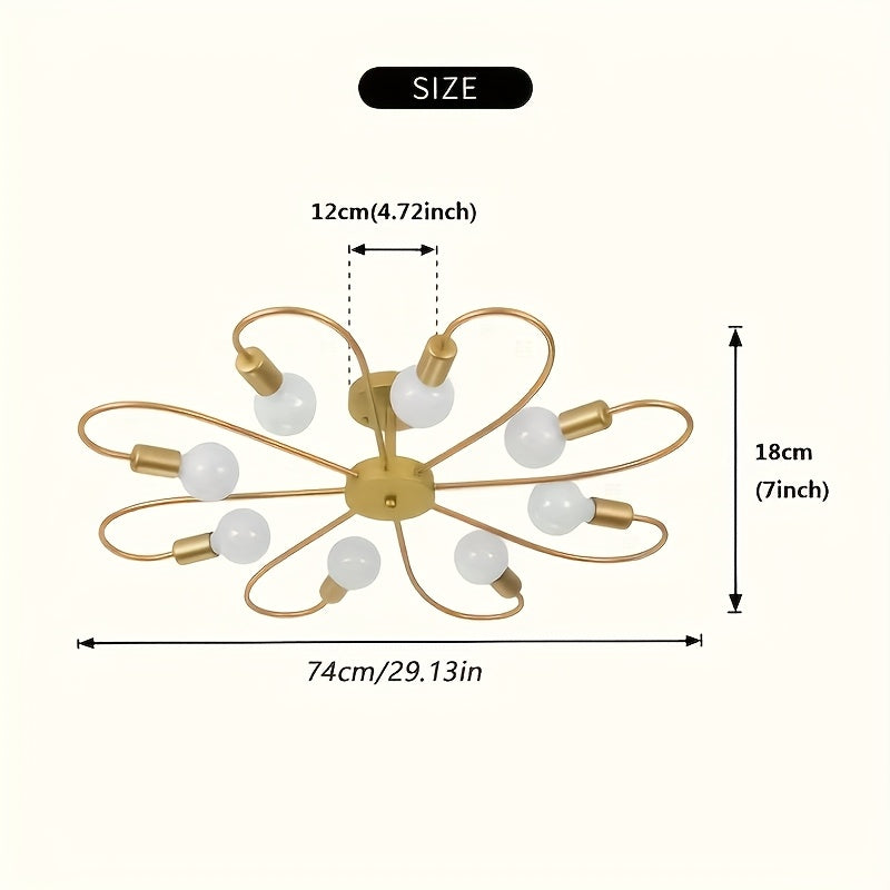 Flower Petal Floral Light Fixture