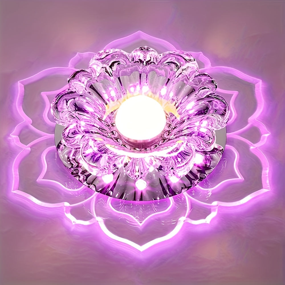 Crystal Recessed Ceiling Lotus Light fixtures