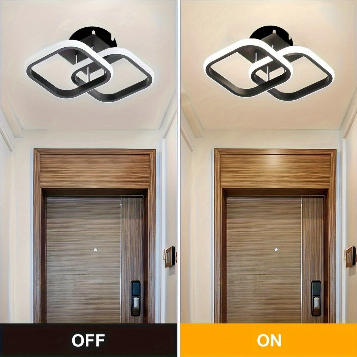 Square LED Geometric Light Fixtures