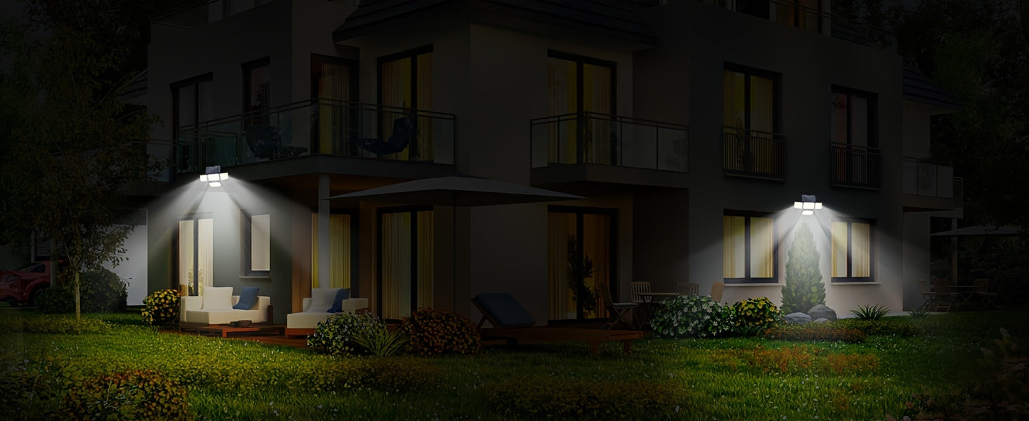 Solar Motion Sensor security light fixtures