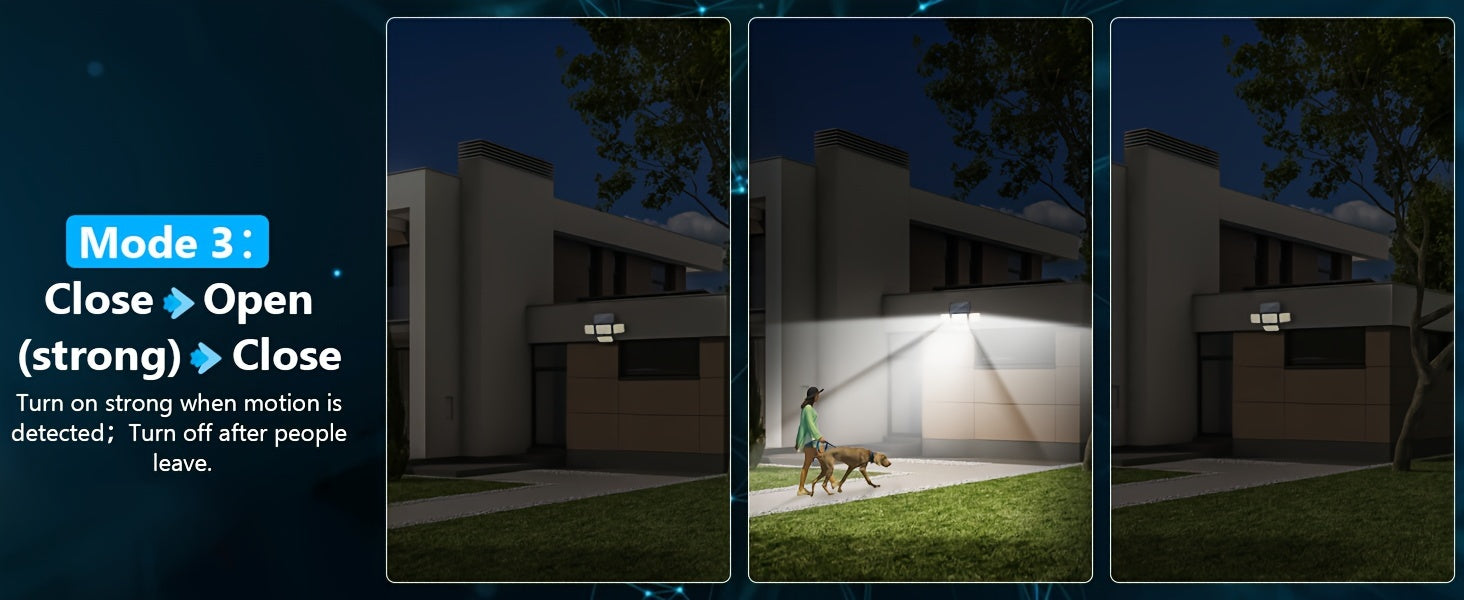 Solar Motion Sensor security light fixtures