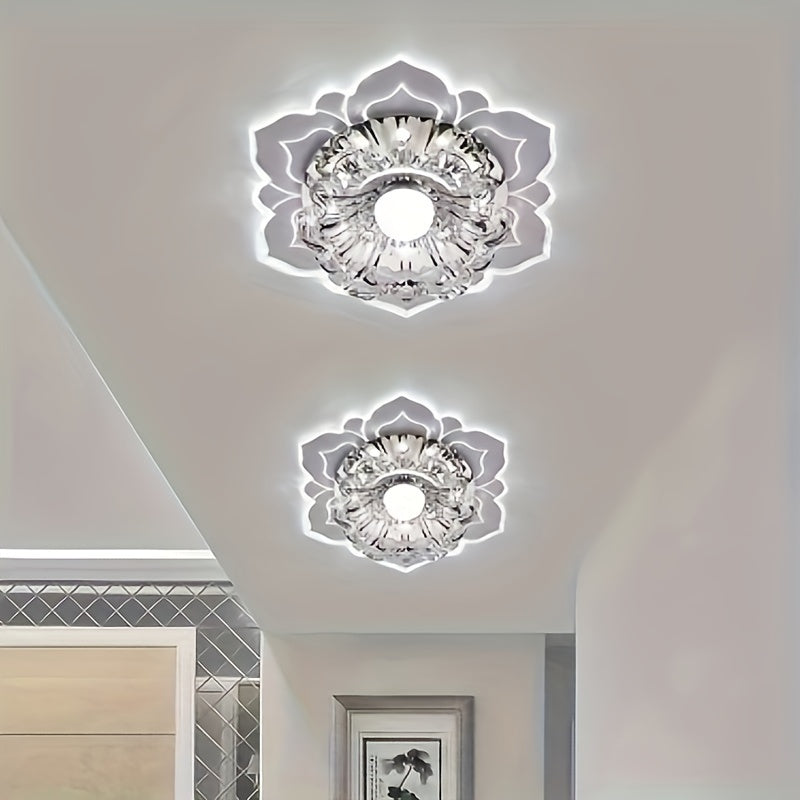 Crystal Recessed Ceiling Lotus Light fixtures