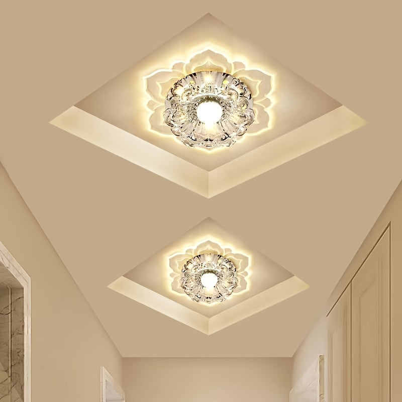 Crystal Recessed Ceiling Lotus Light fixtures