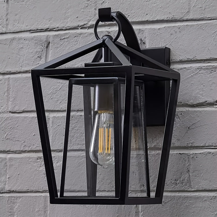 Black Lantern Vintage Wall Light Fixtures