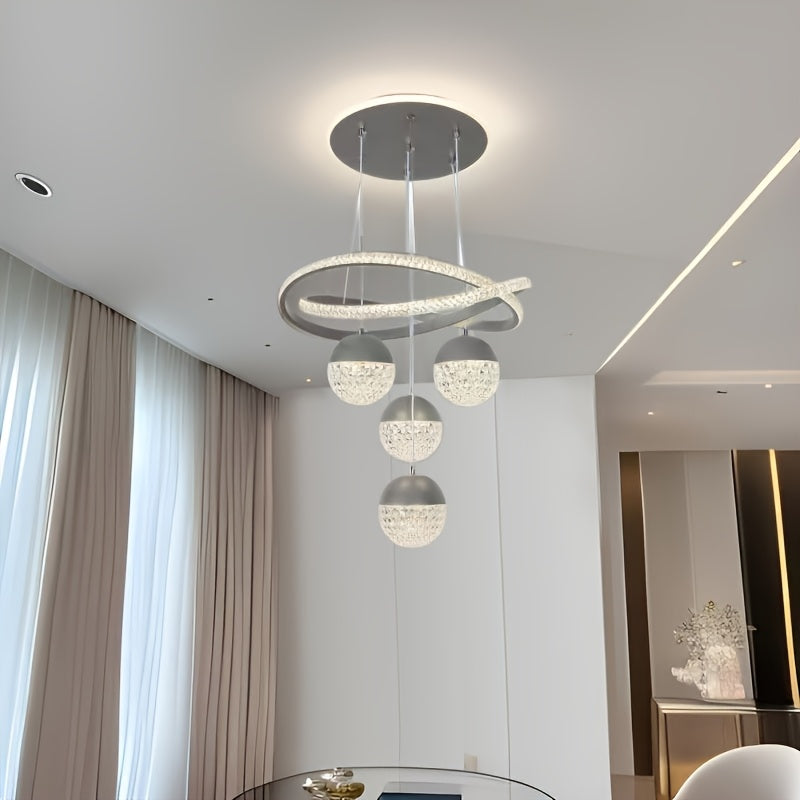 Contemporary Dimmable Pendant Chandelier