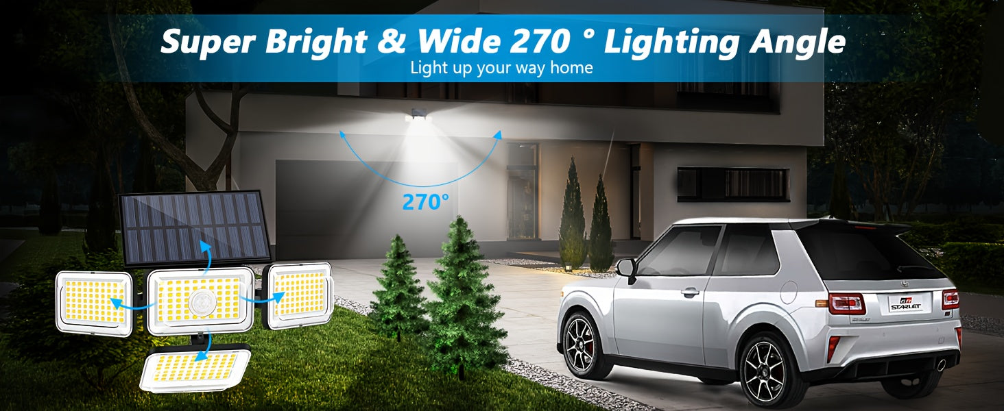 Solar Motion Sensor security light fixtures