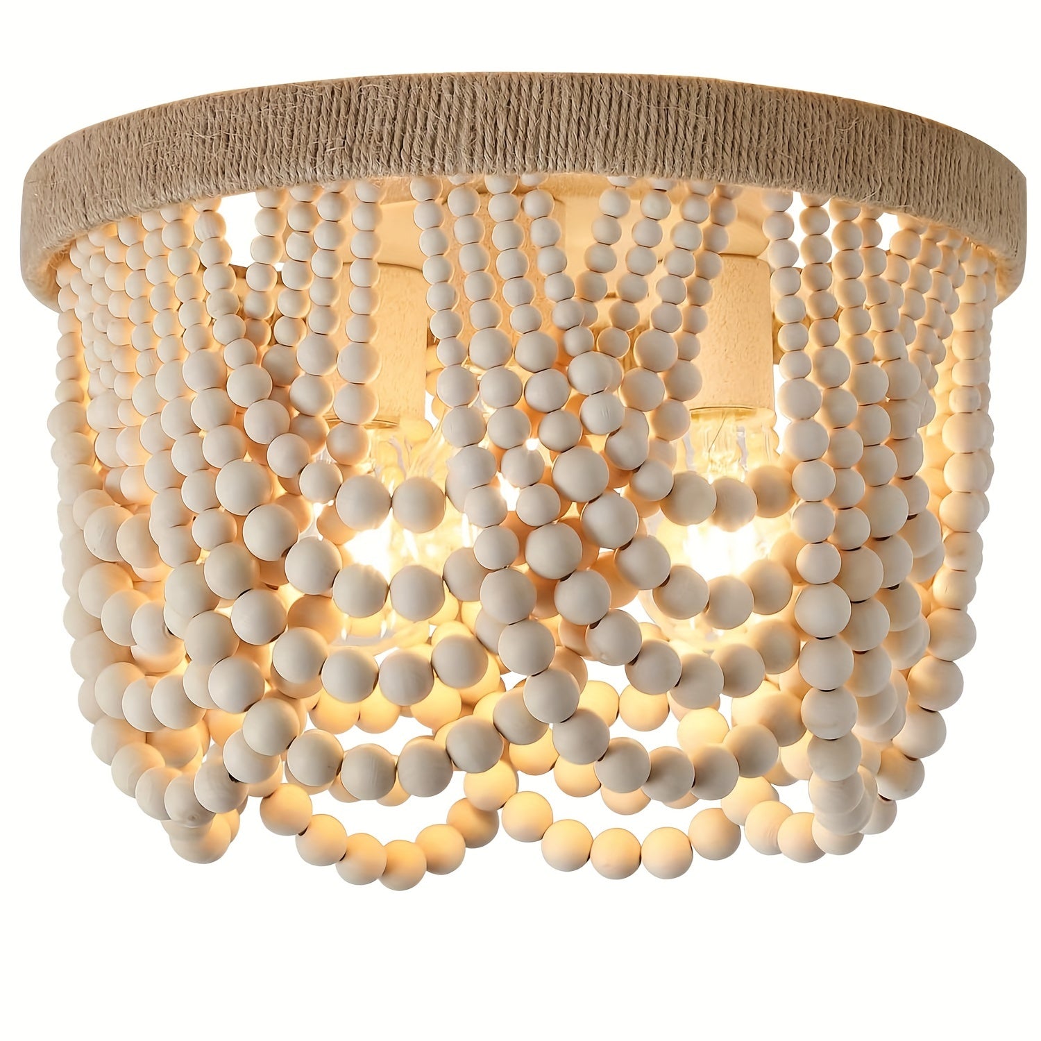 Boho beaded light fixtures