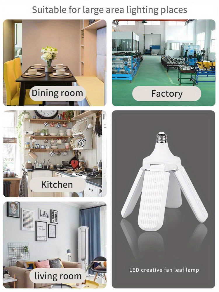 Deformable LED Four leaf light fixtures