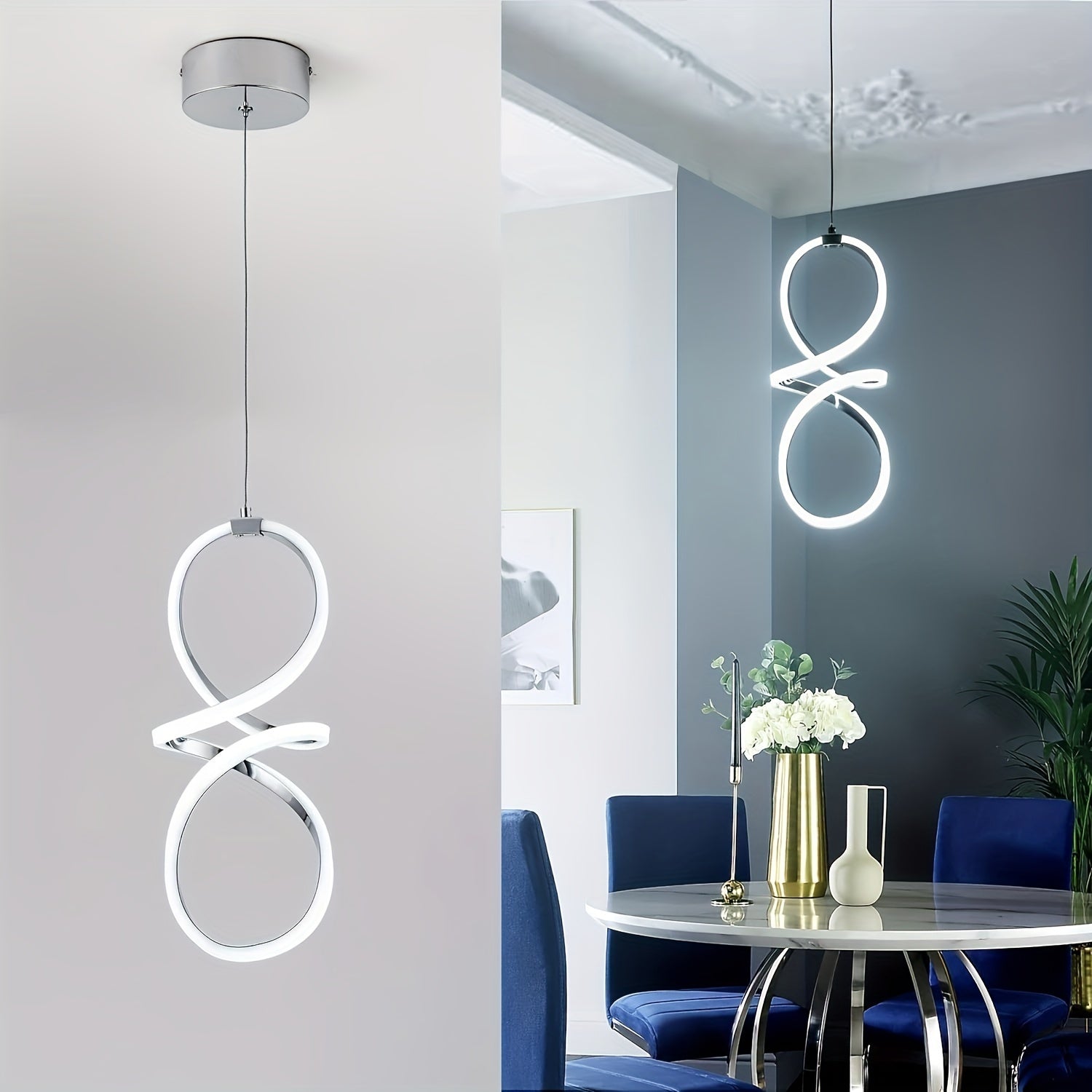 Infinity Loop Pendant Light Fixtures