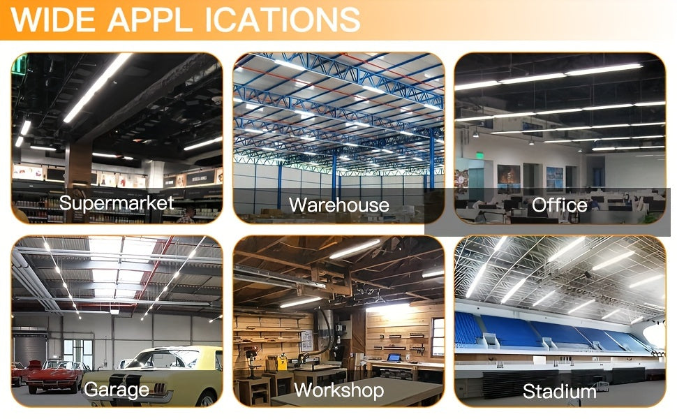 Linkable Fluorescent Tube Light Fixtures