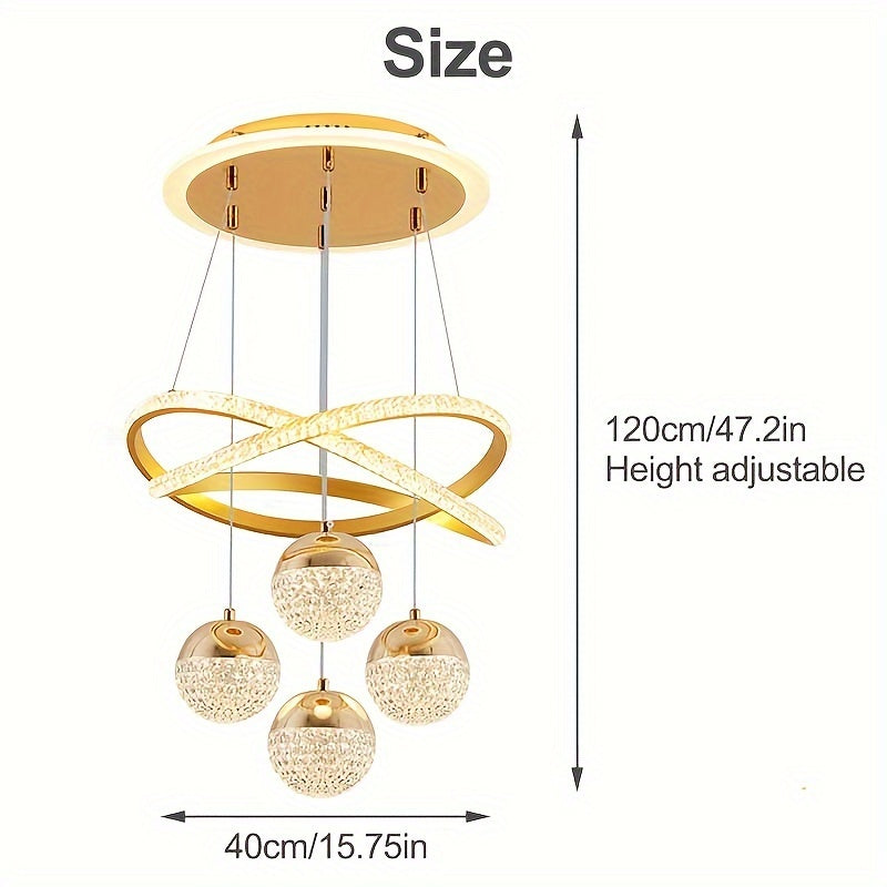 Contemporary Dimmable Pendant Chandelier
