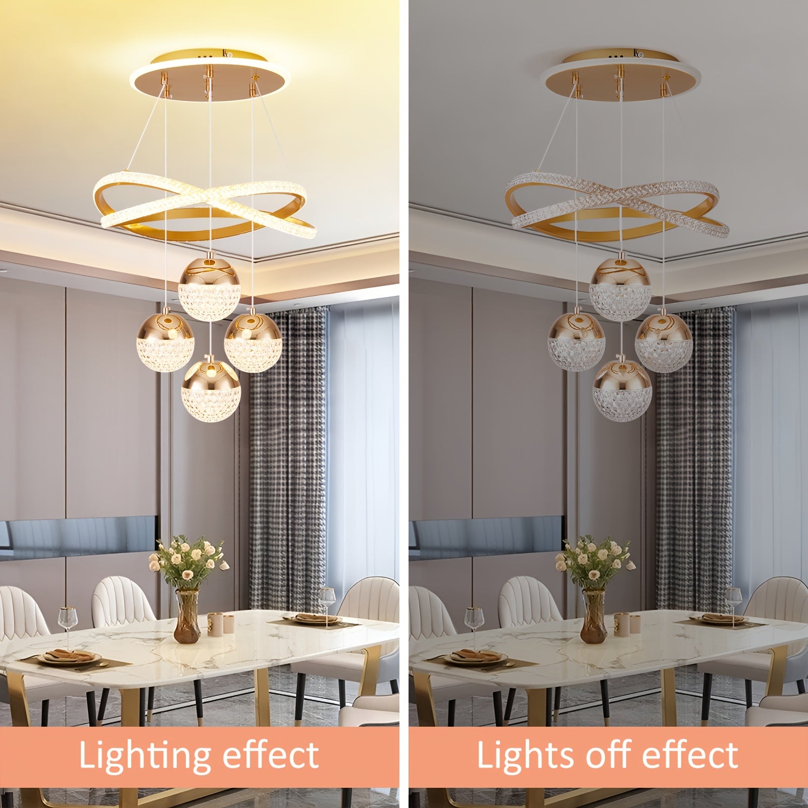 Crystal Ball Pendant Light Chandelier