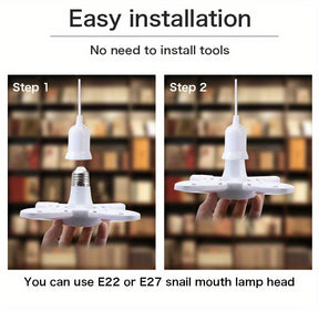 Deformable LED Four leaf light fixtures