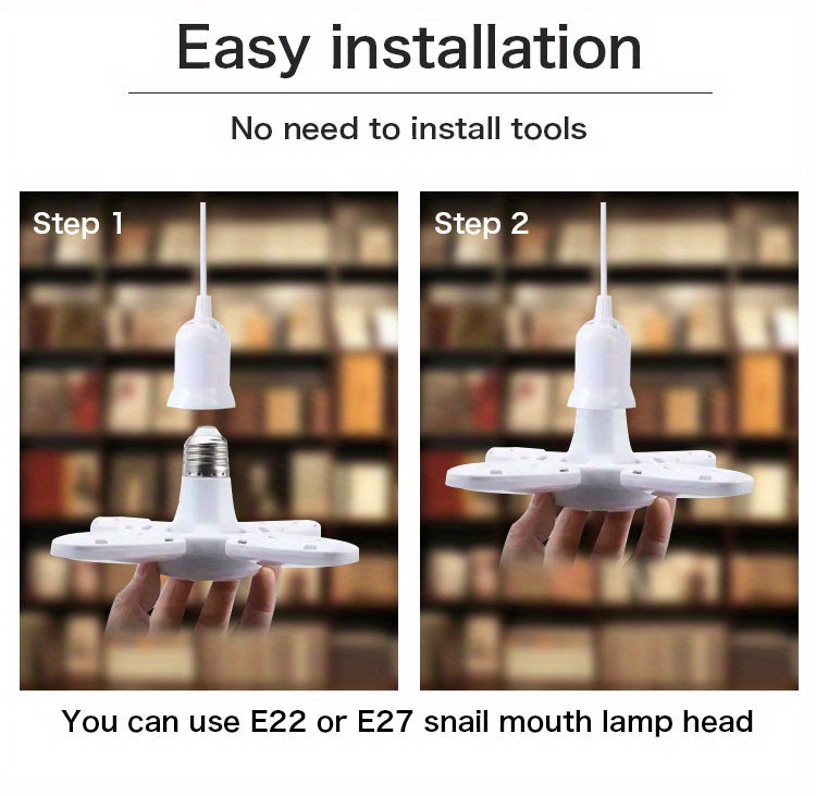 Deformable LED Four leaf light fixtures
