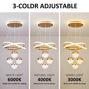 Crystal Ball Pendant Light Chandelier
