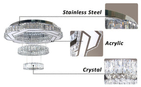 LED Crystal Saturn Ring Light Fixtures