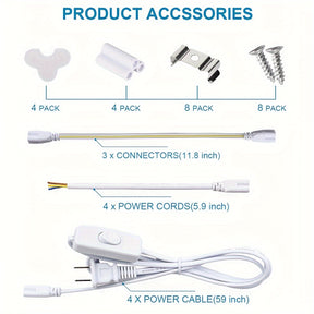 Linkable Fluorescent Tube Light Fixtures