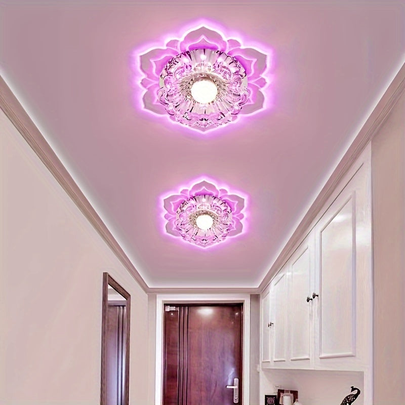 Crystal Recessed Ceiling Lotus Light fixtures