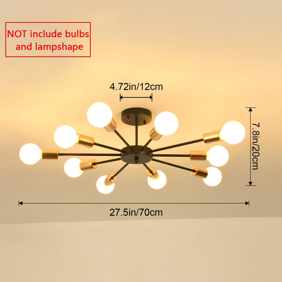 mid century modern sputnik chandelier
