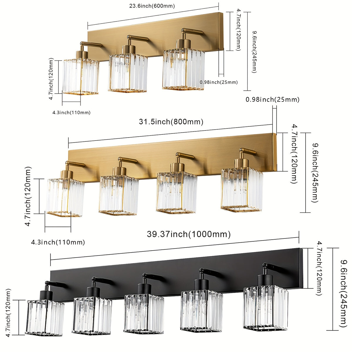 Vanity Light Bar Sconce