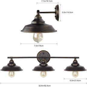 Bronze Bathroom Vanity Light Fixture