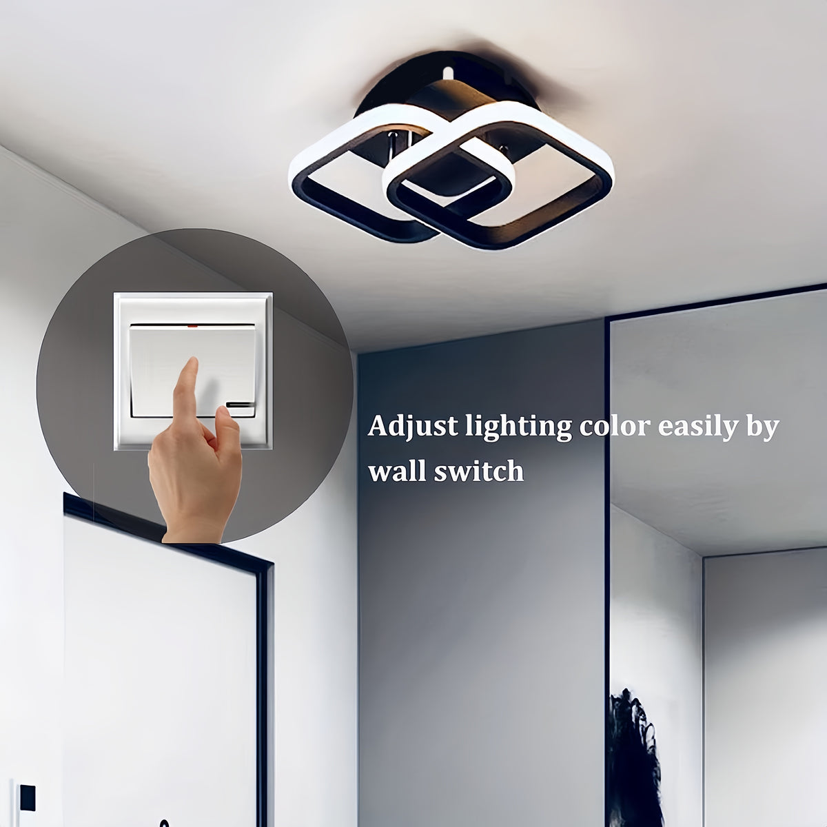Square LED Geometric Light Fixtures