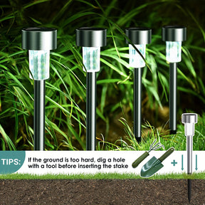 Stainless Steel solar outdoor pathway lights