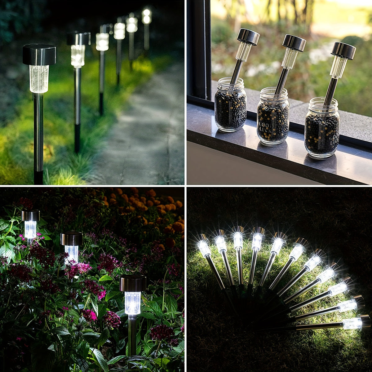 Stainless Steel solar outdoor pathway lights